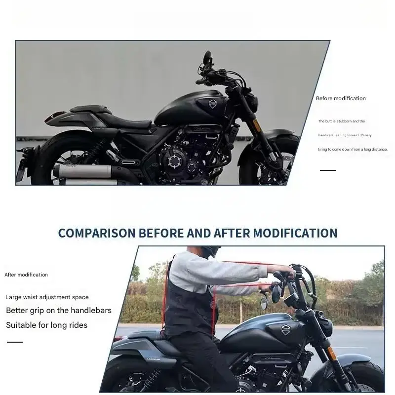 【Good quality】For VOGE CU525 modified handlebars modified retro high handlebar heightened handlebar direction handle