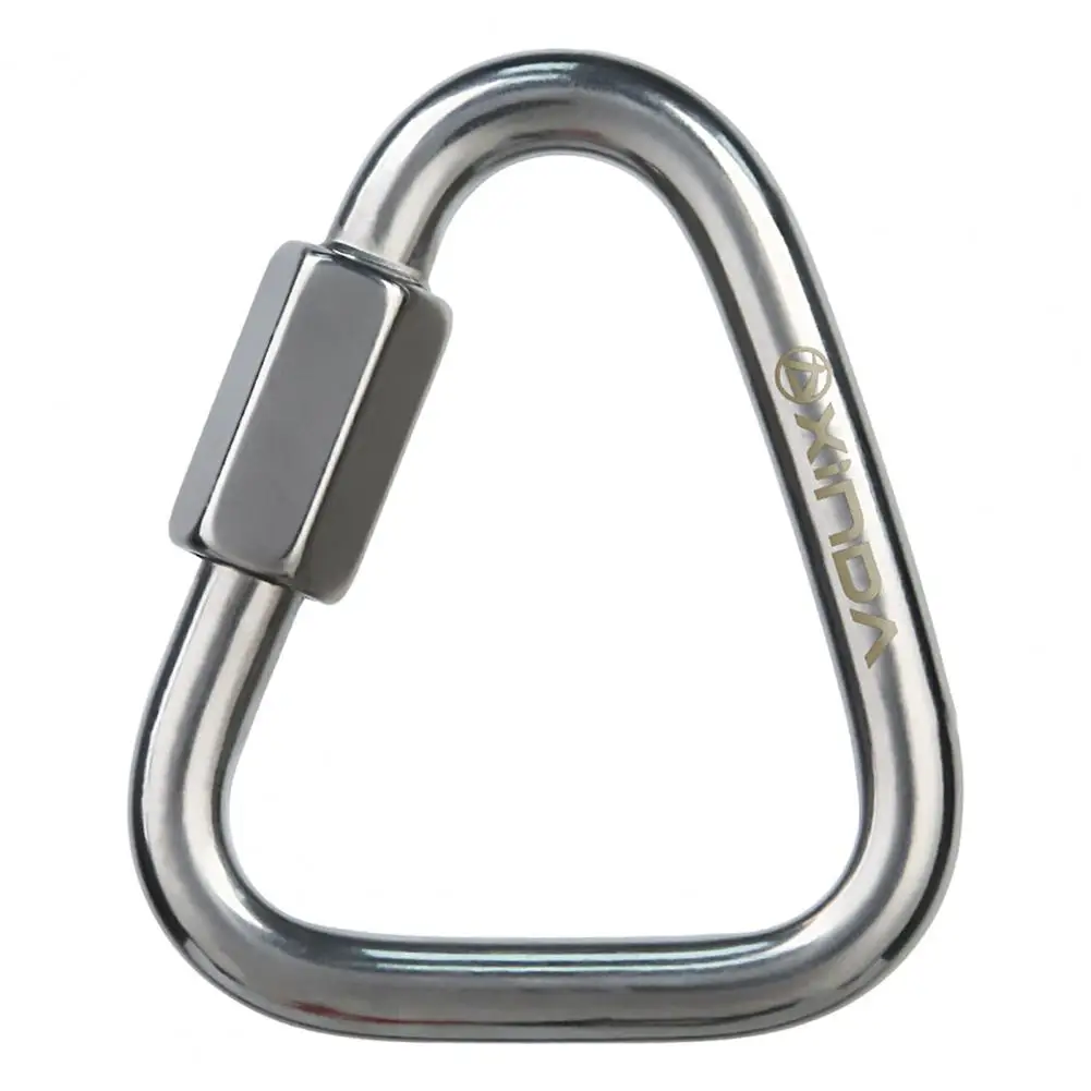 

XINDA Triangle Quick Link Large Pull Mini Rustproof Heavy Duty 304 Stainless Steel Outdoor Climbing Carabiner Climbing Gear