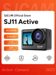 Sjcam-フラッグシップモデルsj11アクティブアクションカメラ,4k,2.33インチのタッチスクリーン,防水,5g,wifi,hdrビデオ