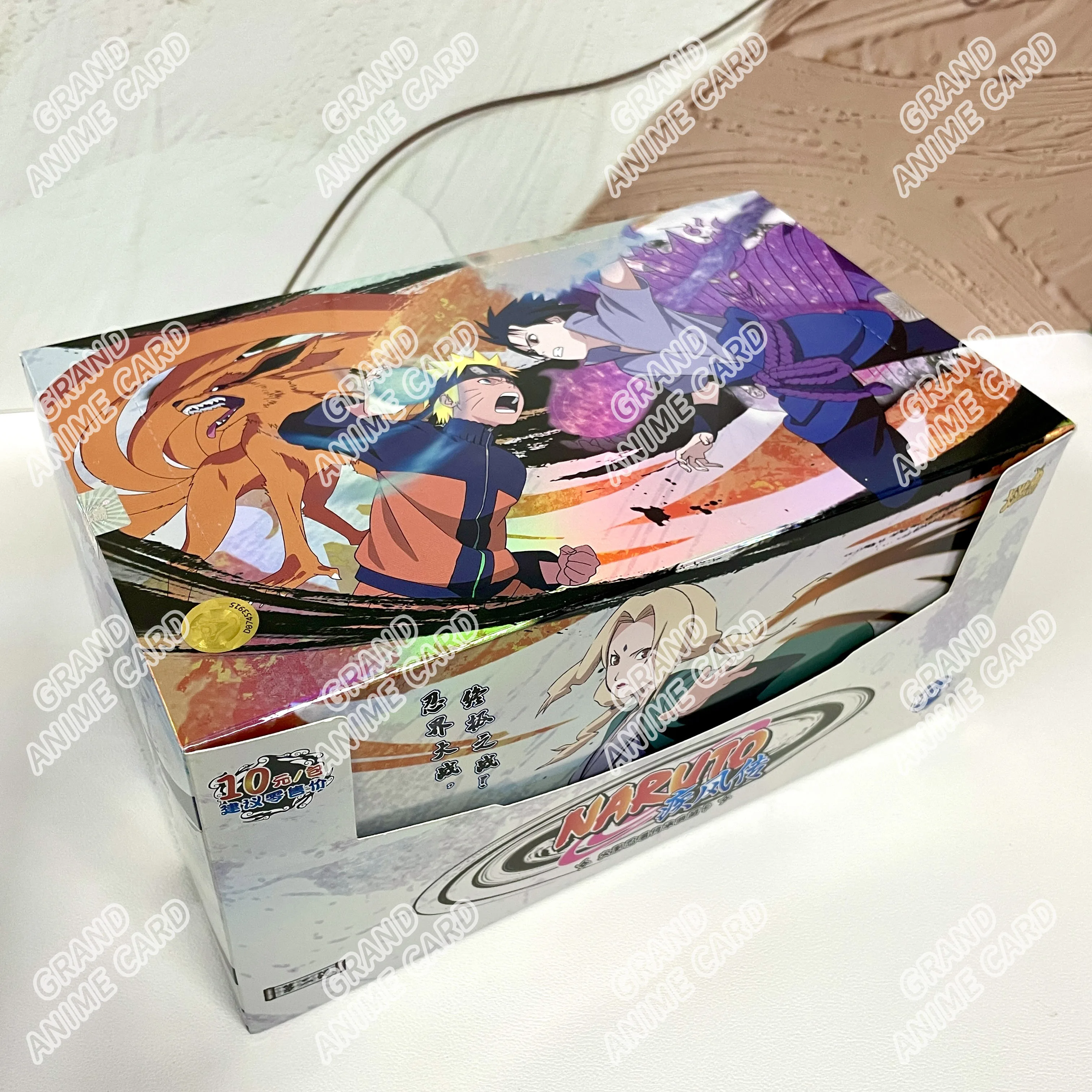 KAYOU Genuine Naruto Cards T2W9 T4W8 Booster Box Anime TCG Rare SE BP CR MR Ninja World Fight Chapter Collection Kids Toy Gift image 3