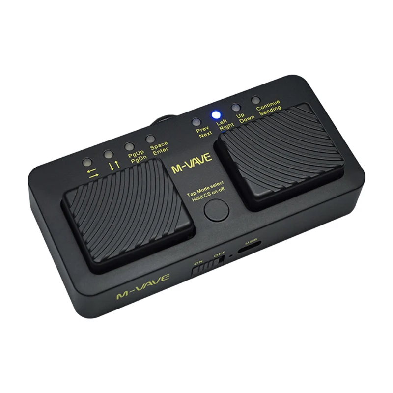 M-VAVE CUBE TURNER PRO Rechargeable Wireless Intelligent MIDI Control Pedal BT Connection