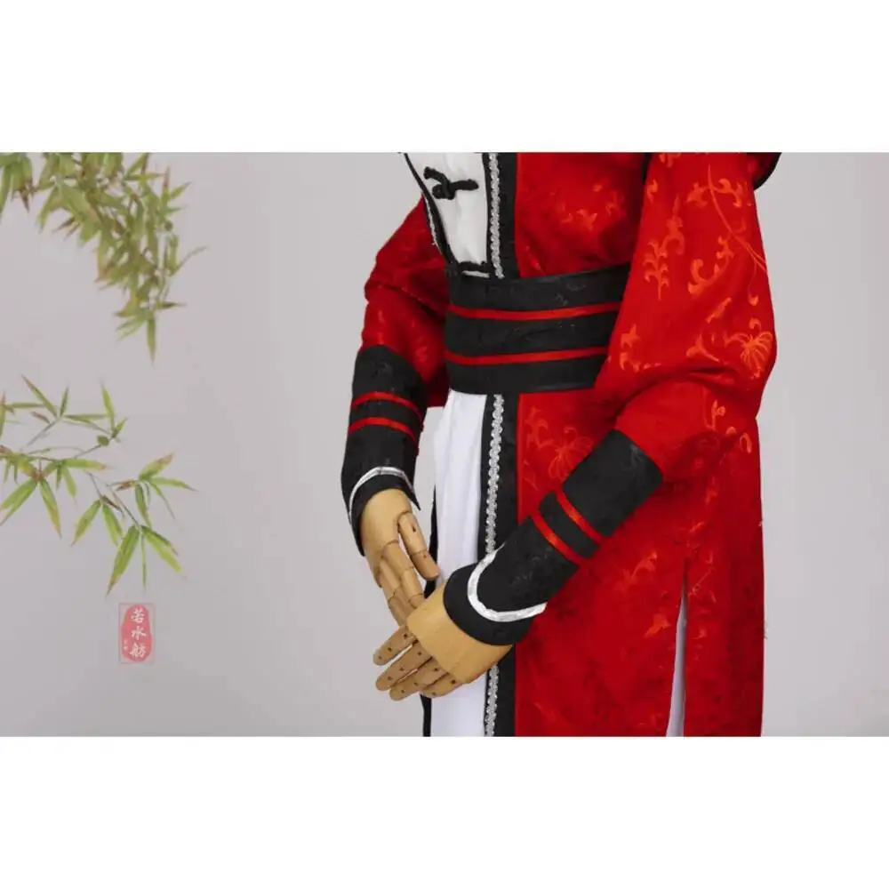 أزياء أنيمي الفاخرة تيان غوان Ci Fu شبح يائى الملك هوا تشنغ أزياء تنكرية للهالوين أزياء هانفو القديمة فستان أحمر للأحداث