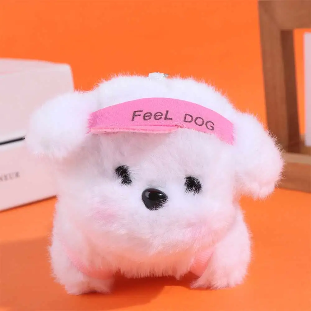 Portachiavi per bambola di cucciolo di peluche in cotone PP Collezione di bambole di peluche Ciondolo di animali di peluche Portachiavi di peluche per cani con ciondoli morbidi
