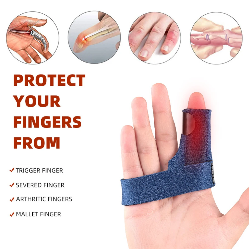 Finger Brace, Trigger Finger Splint for Index Middle Ring Pinky Finger Arthritis Pain, Broken Mallet Finger Stabilizer Supports