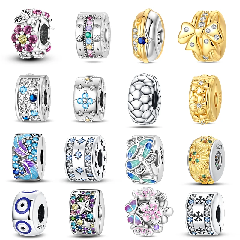 

Charms 925 Silver Exquisite Clasp Theme Collection Beads For 3mm Original Bracelet Necklace Luxury Fine Jewelry Gift for Women