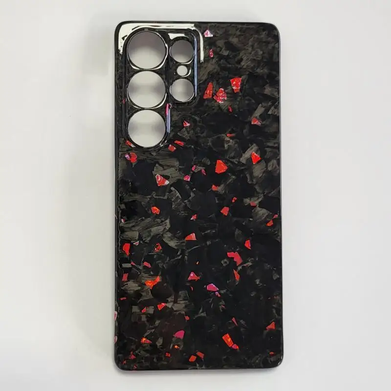 Carbon Fiber All-Inclusive Ultra-Thin Case for Samsung Galaxy S25 Ultra with a Simple and Personalized Forging Pattern