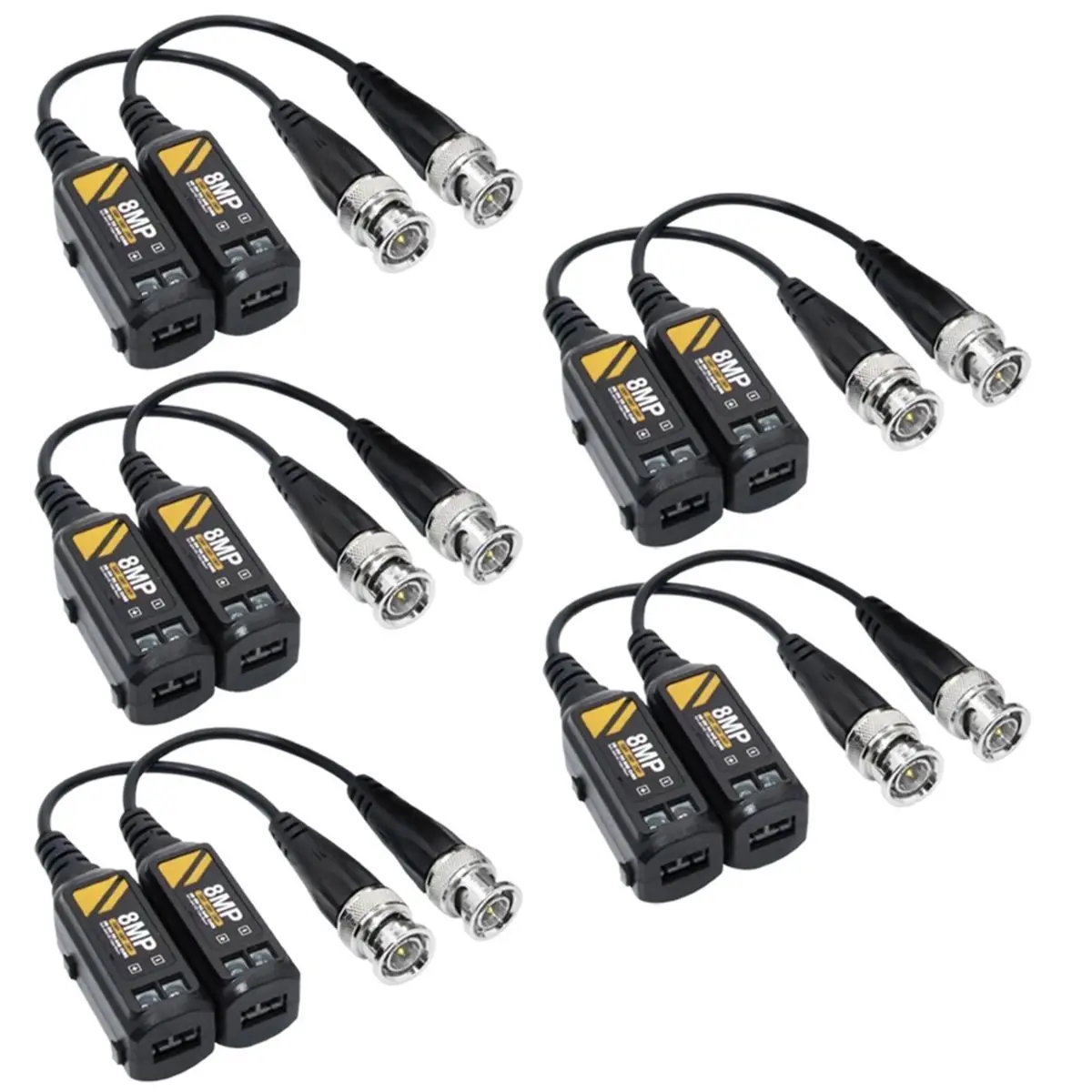 Promotion 8MP HD Video Balun for - High-Resolution BNC Transmission for AHD/CVI/TVI/CVBS Cameras