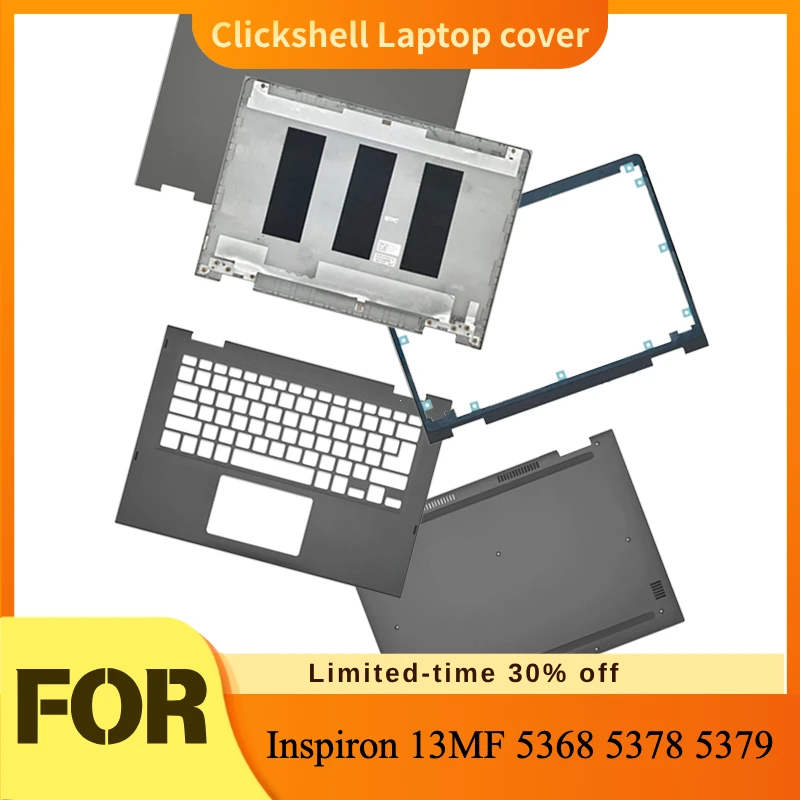 NEW LCD Screen Top Case/Back Cover/Front Bezel/Bottom Case 13 inch For Dell Inspiron 13MF 5368 5378 5379 Series Laptop Shell