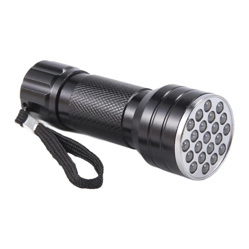 UV Black Light Flashlight 21 LED Flashlight Detector For Dog Pet Urine Handheld UV Black Light Torch For Stains