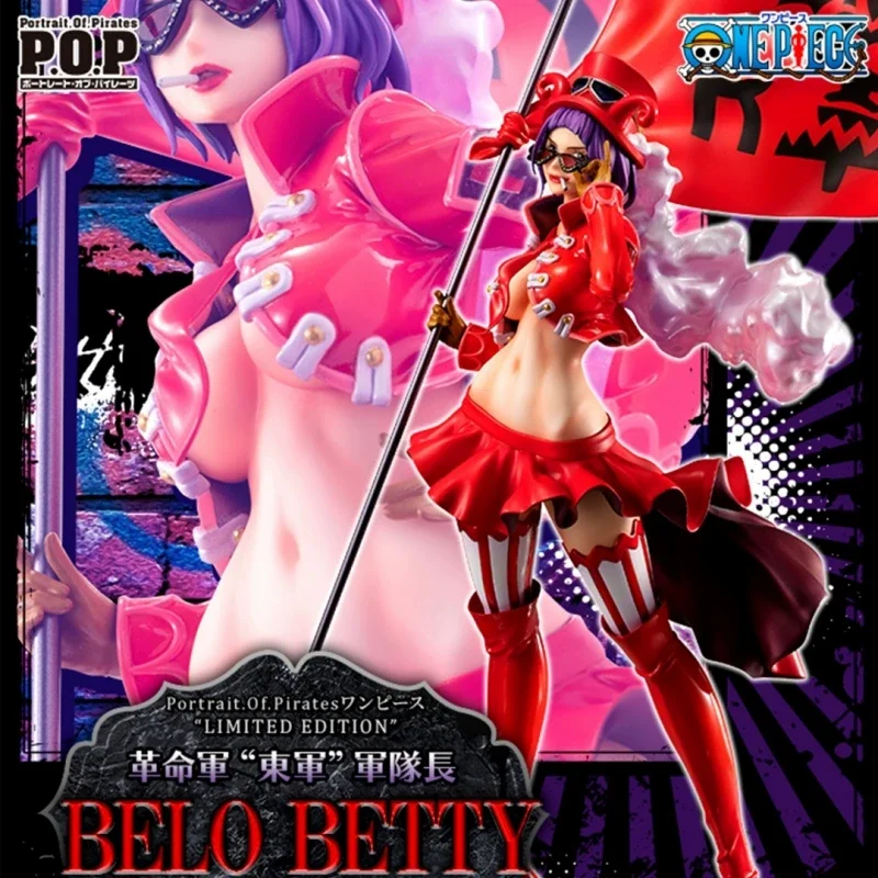 Genuine One Piece Megahouse Pop Commander Of The East Army Of The Revolutionary Army Of Belobetti Anime Figure Model Toy Doll