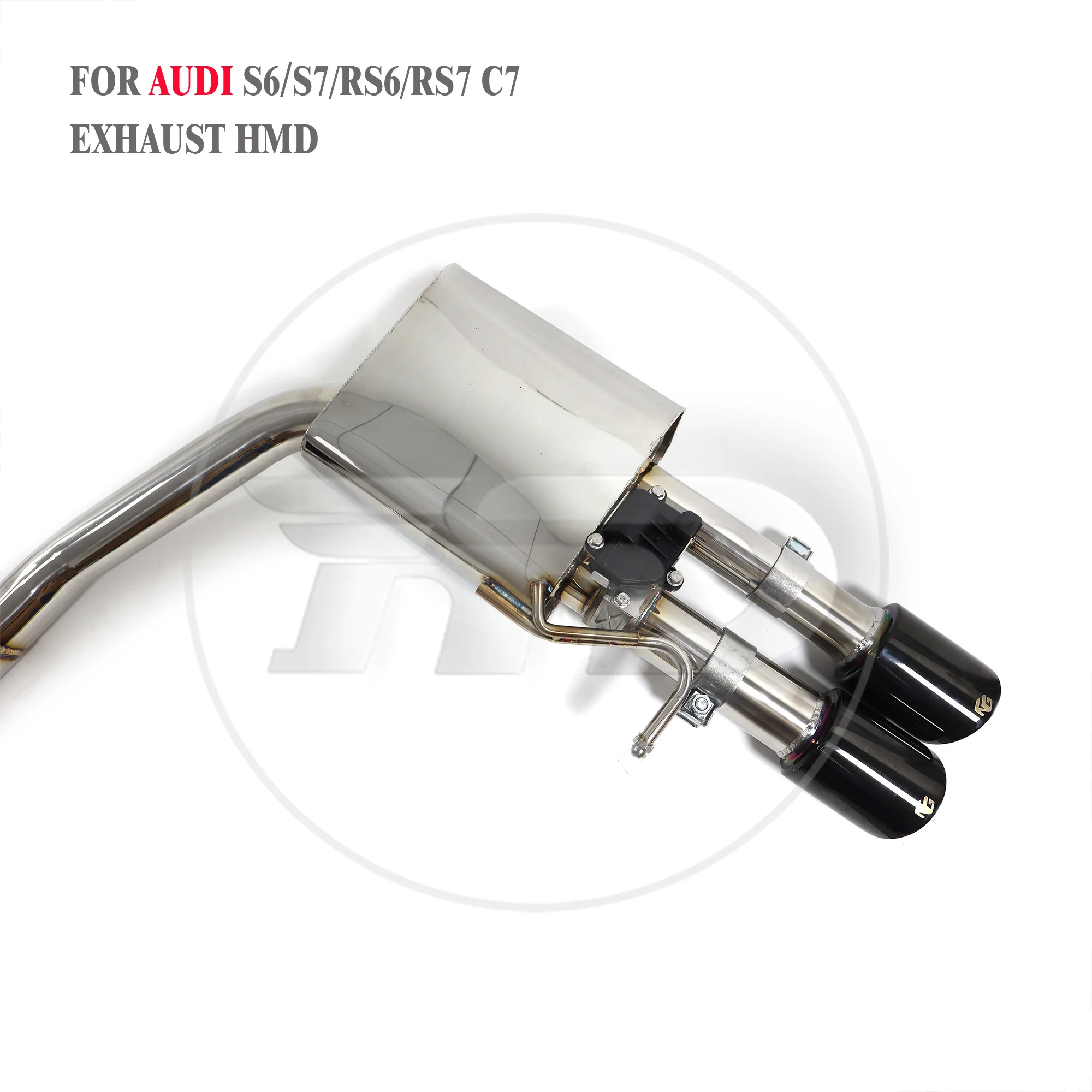 HMD Titanium Performance Catback for Audi S6 S7 RS6 RS7 C7 4.0T Exhaust System Muffler With Valve