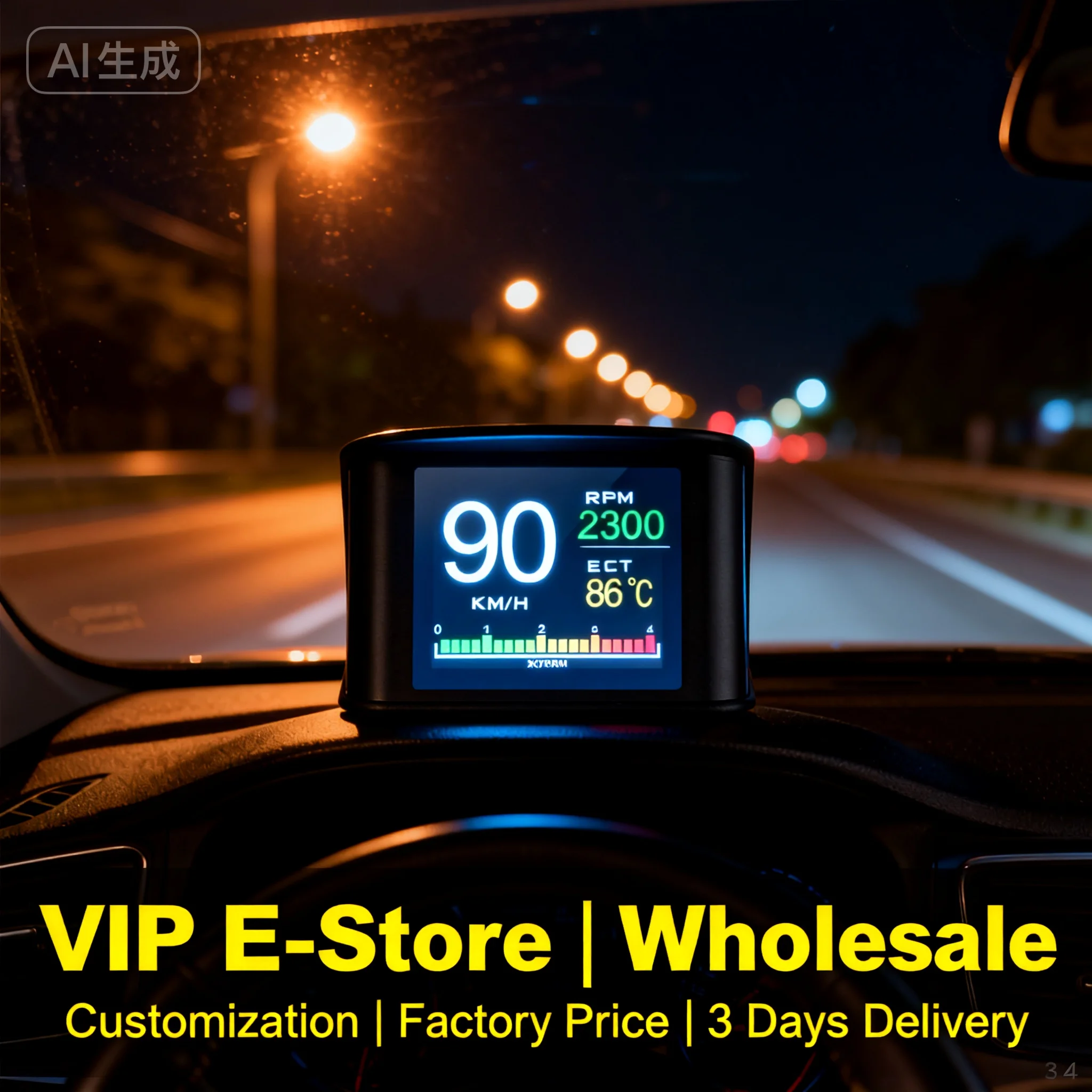 P10 Pro OBD2 Hud Di… - image