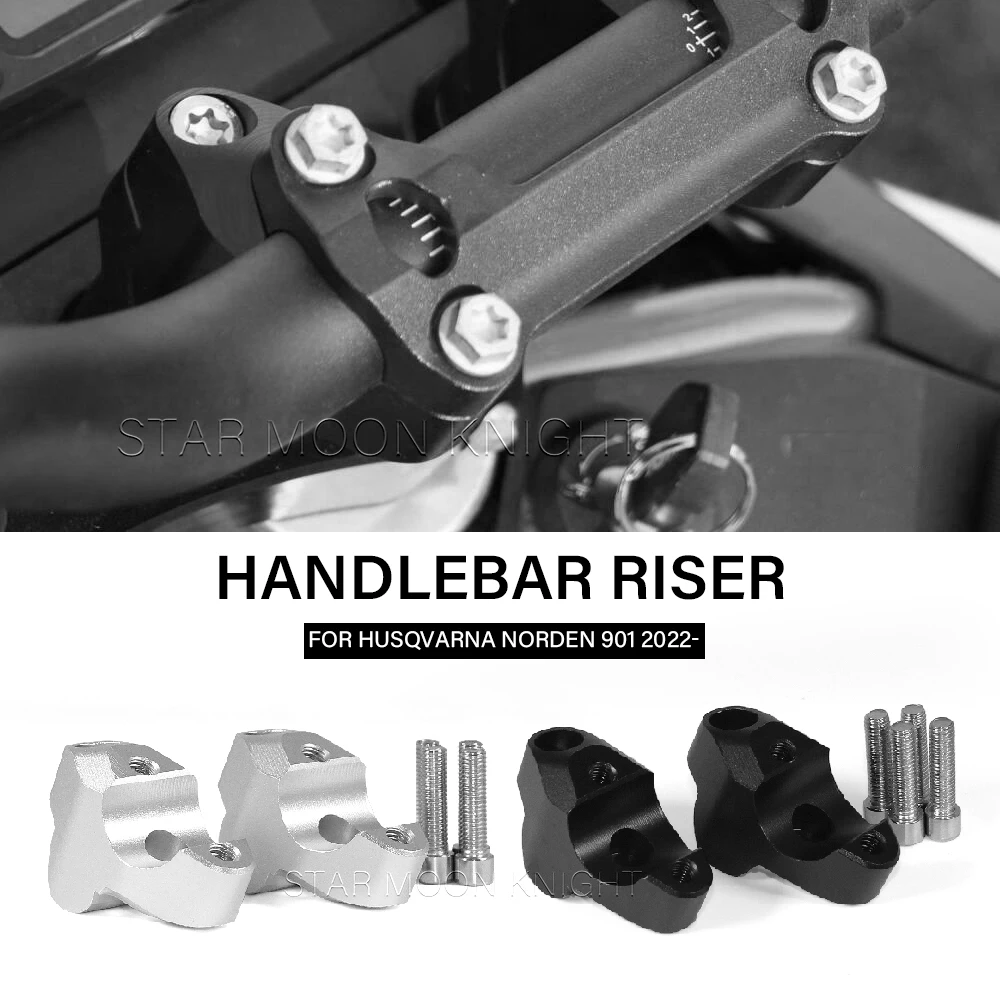 

Lift Handlebar 30mm For Husqvarna Norden 901 2022- Husqvarna 901Norden Motorcycle Handlebar Riser Extension Adapter Accessories