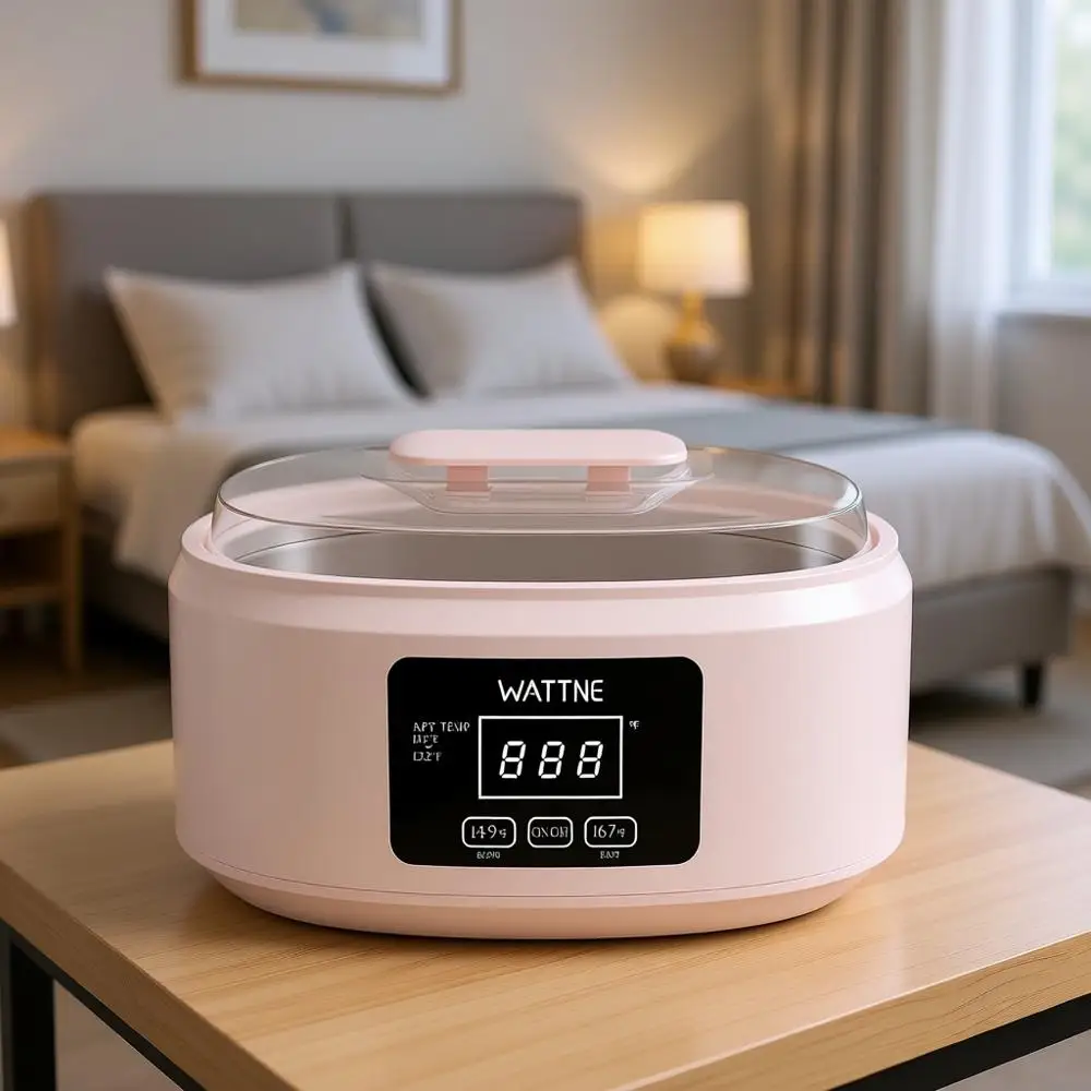 

Набор для согревания и увлажнения: воск для рук с автоматическим таймером и функцией поддержания тепла при артрите (розовый)