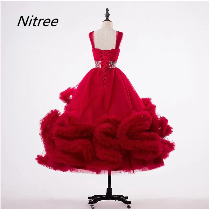 Cute Flower Girls Dresses Ball Gown Multi Colors Princess Birthday Party Gowns Performance Costumes