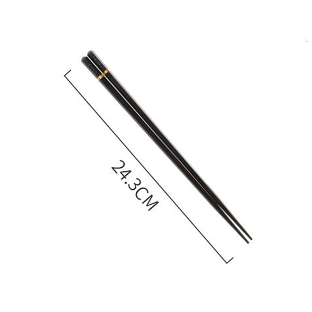 

Pointed Head Chopsticks Set 5 Pairs Wear-resistant Anti-scalding Food Serving Tasteless Home Tableware Smooth