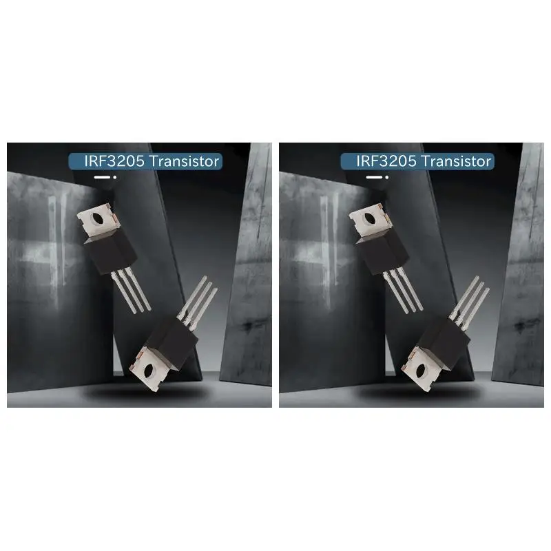 2PackX(50Pcs 10Types IRF Series Mosfet Transistors Assortment Kit, Including IRFZ44/510/520/530/540/640/740/840/3205/9540)