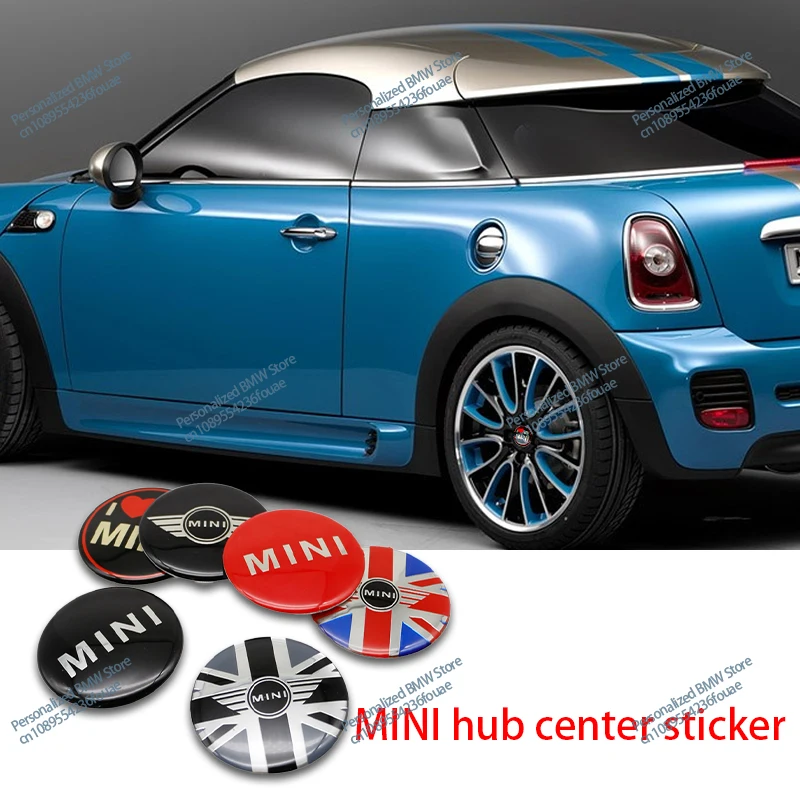 54mm Car Wheel Center Hub Cap Rim Covers UK Flag Badge For Mini JCW S One Countryman R50 R55 R56 R57 Car Styling Accessories