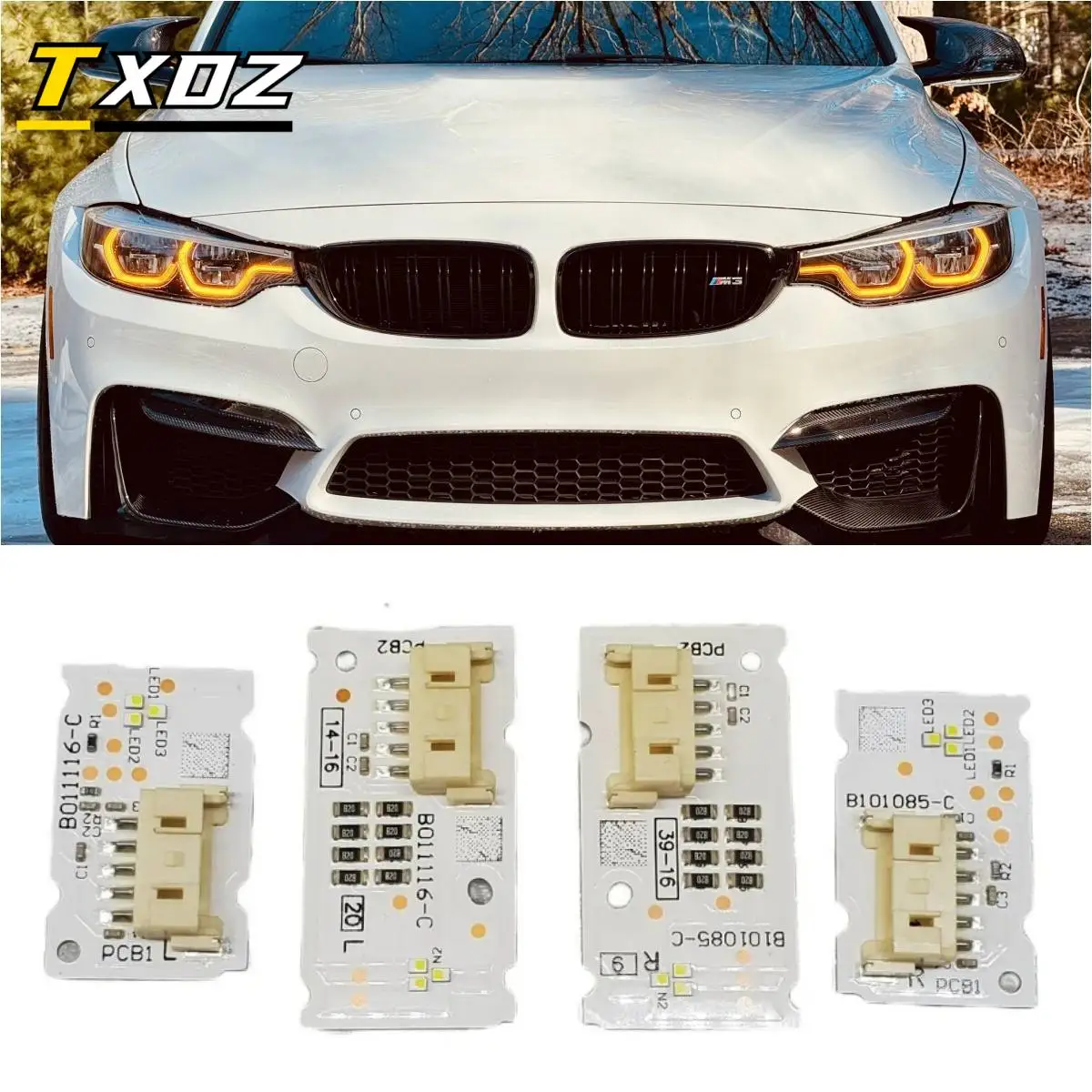 

Янтарные светодиодные платы Angel Eye DRL для BMW 3 серии F34 GT LCI 2017-2019 гг. Адаптивные светодиодные фары дневного света
