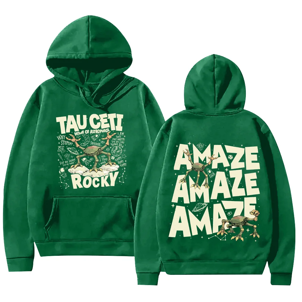

Project Hail Mary Hoodies Rocky Tau Ceti Home of Astrophage Cartoon Print Sweatshirts Sci Fi Lovers Gift High Street Tops Unisex