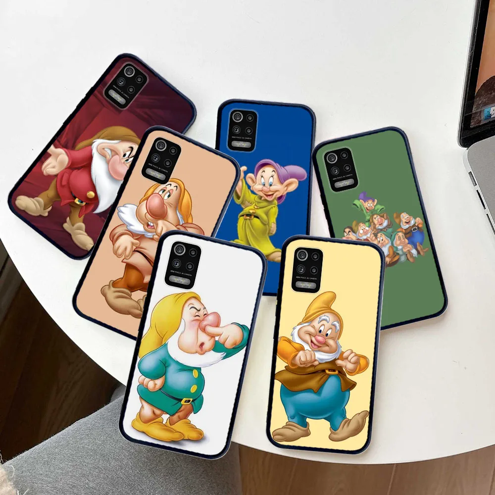 Черный мягкий чехол для iPhone 16E 6 6S Plus X XR XS SE 7 8 11 Pro Max F-51 Seven Dwarfs