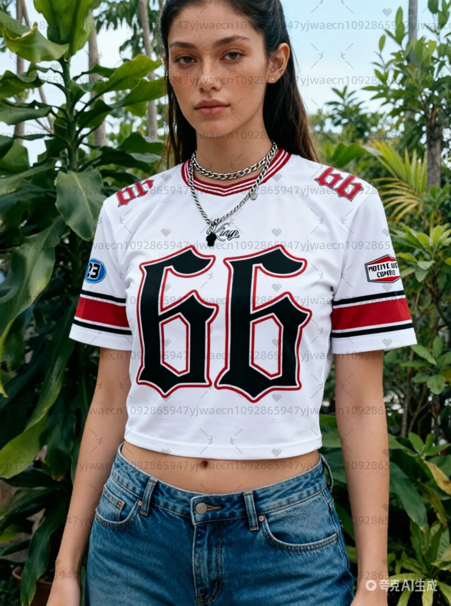 2026 Summer Women Crop Sexy Y2k Top KING NO.66 Print O-Neck Short Sleeve T-Shirt Casual Tees  HIP HOP Basic Print T-Shirt