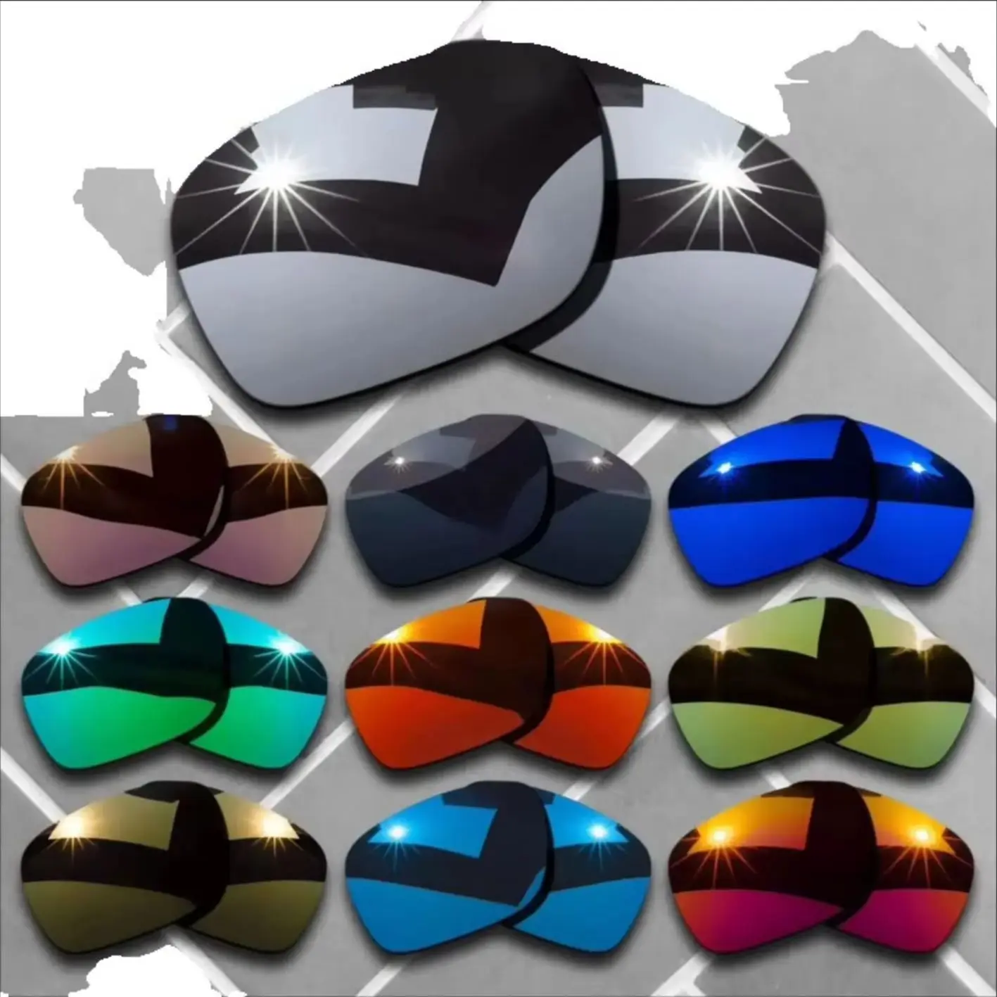 

Сменные линзы для поляризационных солнцезащитных очков для оправы Oakley Apparition — несколько вариантов