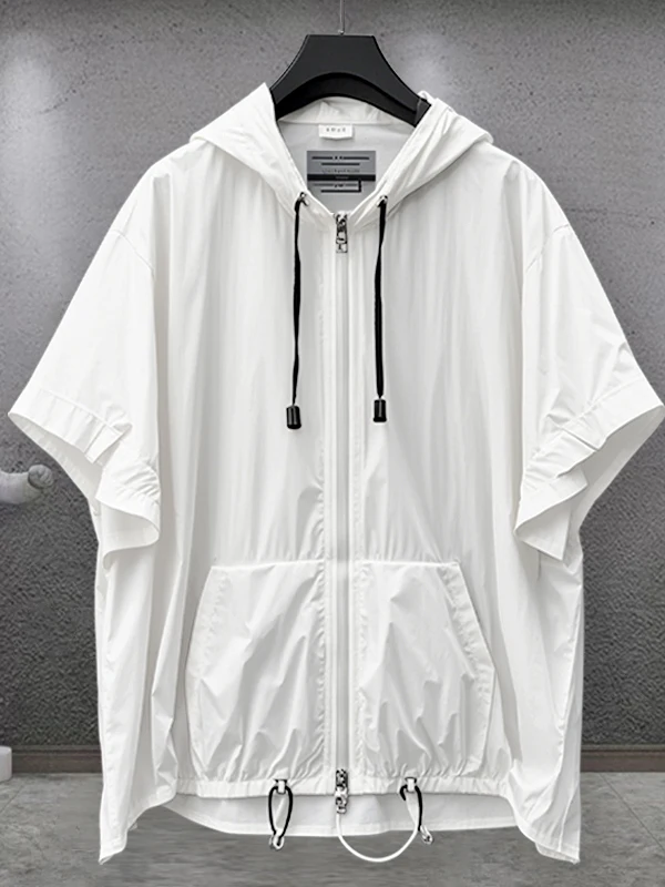 

Толстовка с капюшоном на молнии ort Sve T-shirt ex Летняя тонкая цветная модная брендовая рабочая одежда свободная высококачественная защита от солнца...