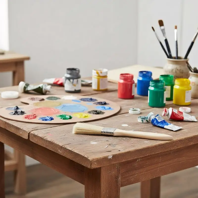 10 قطعة فرشاة طلاء صغيرة مناسبة للرسم اليدوي الفني الصباغة الورنيش الغراء تطبيق مقبض خشبي إصلاح داخلي/خارجي #4