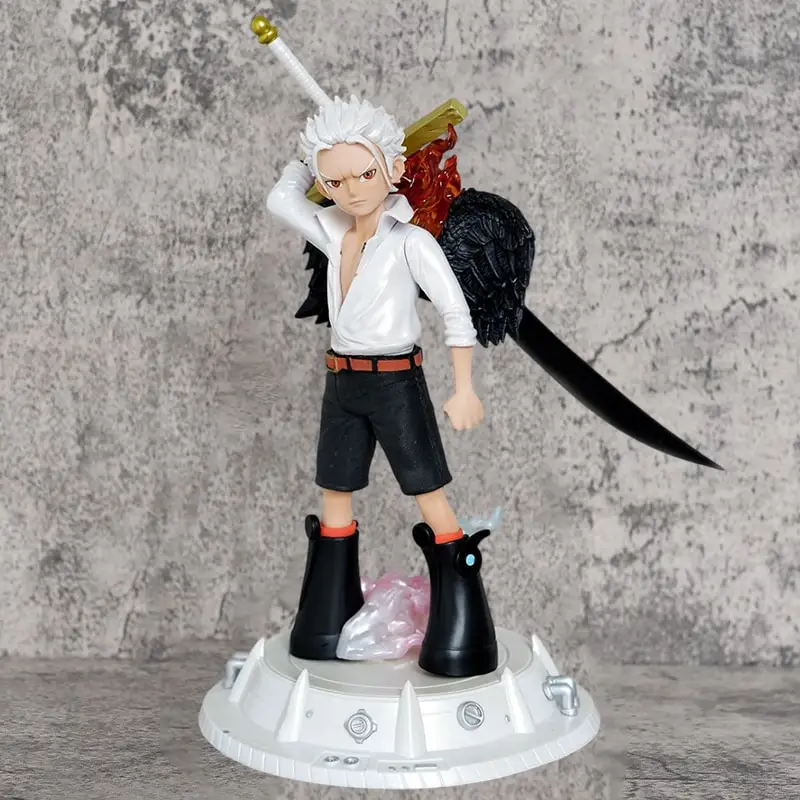 Figura de Anime de una pieza Seraphim Dracule Mihawk, figuras de acción de colección de PVC, modelo de muñeca, adorno de escritorio, juguete para regalo de 28cm