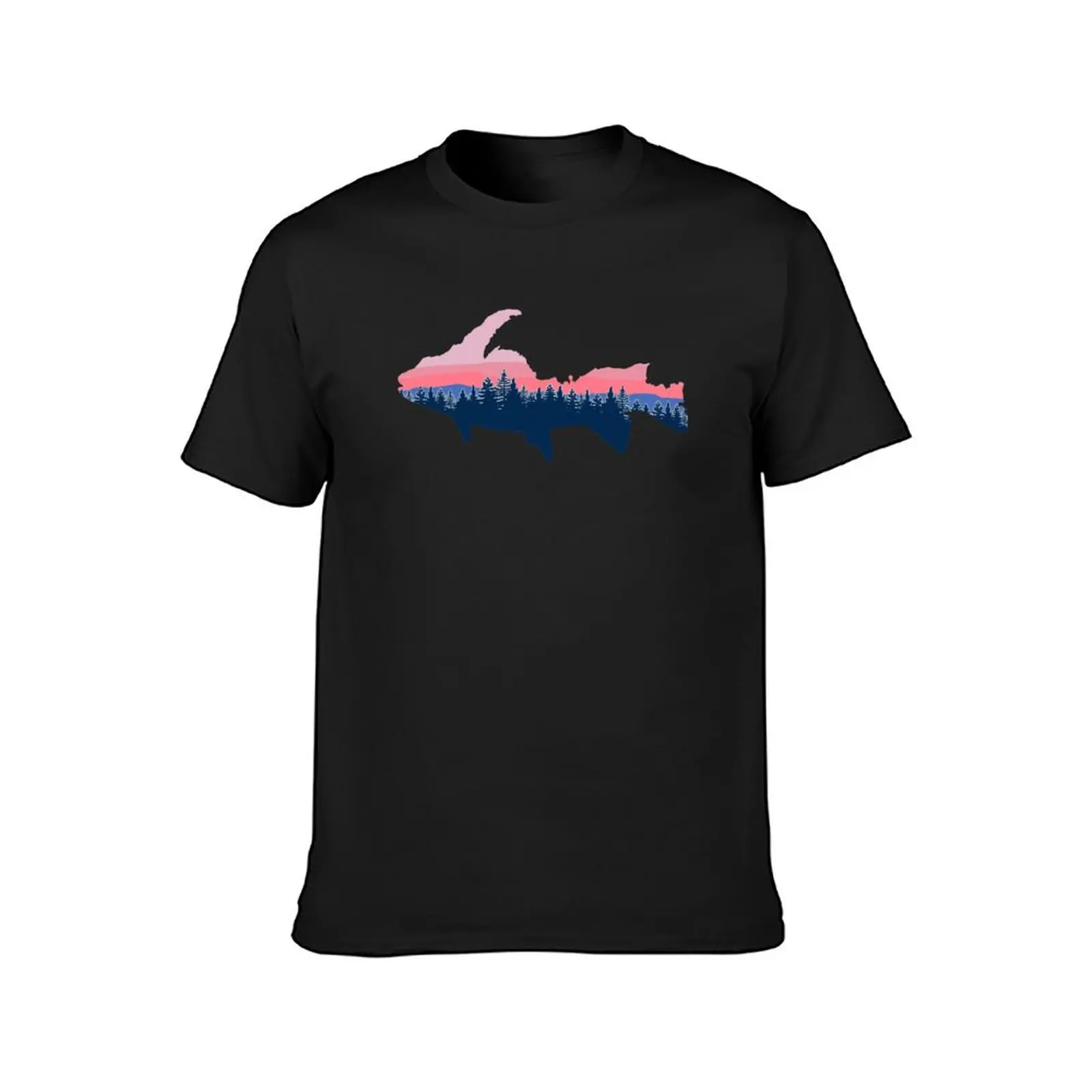 Upper Peninsula Fish T-Shirt Aesthetic clothing animal prinfor boys customizeds tops black t-shirts for men