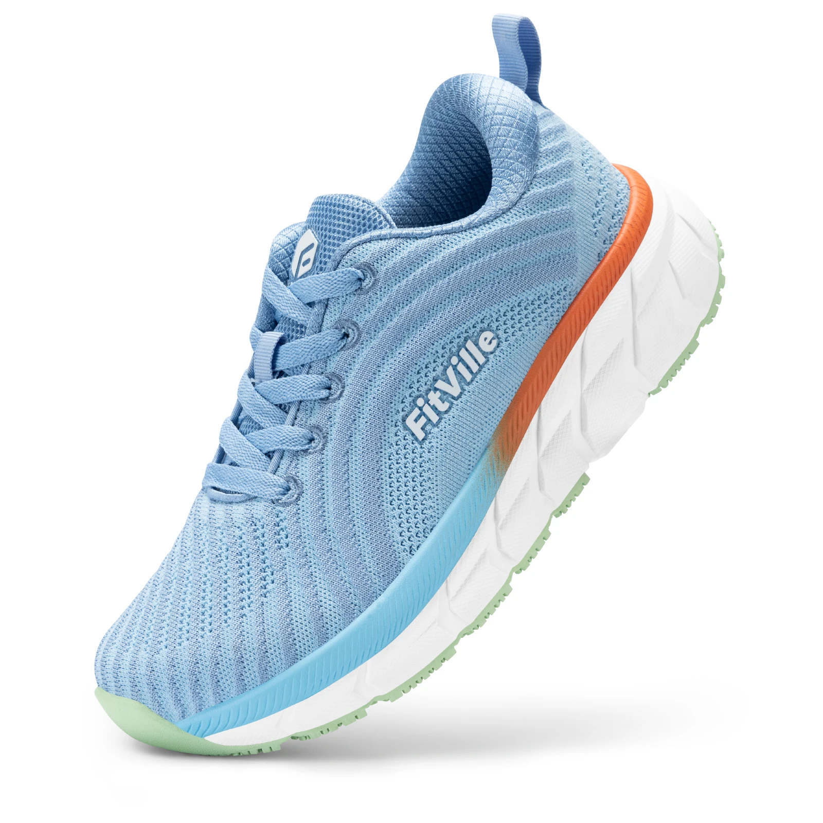 FitVille Schuhe mit breiter Zehenbox für Damen, atmungsaktive, breit geschnittene Laufschuhe, leicht, für geschwollene Füße mit gepolsterter Schmerzlinderung. 3