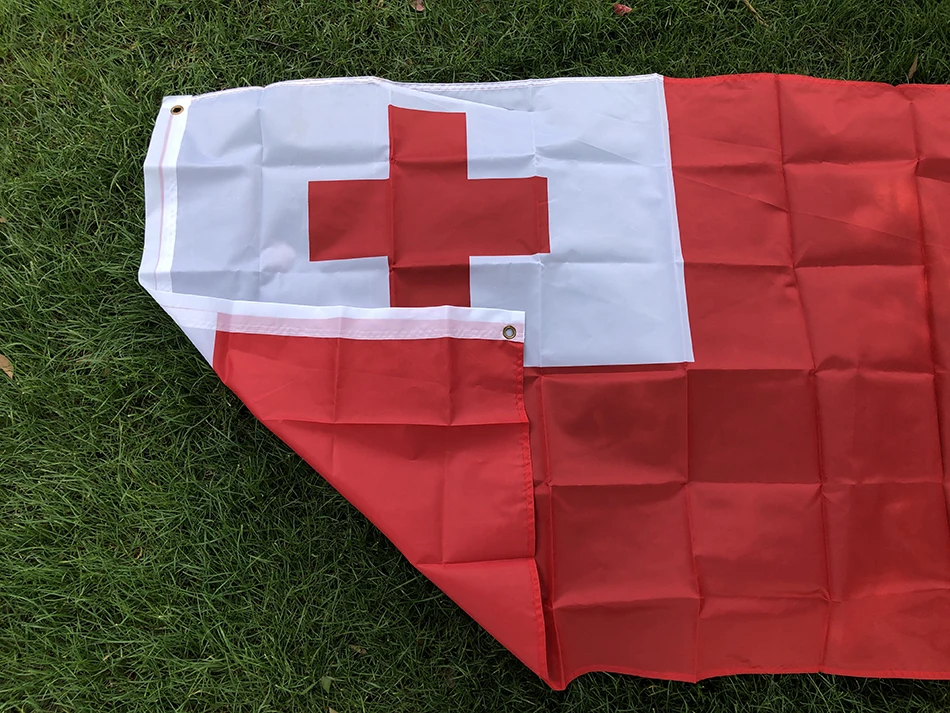 Banderín nacional Tonga – Poliéster resistente para decoración o colección - imagen 4
