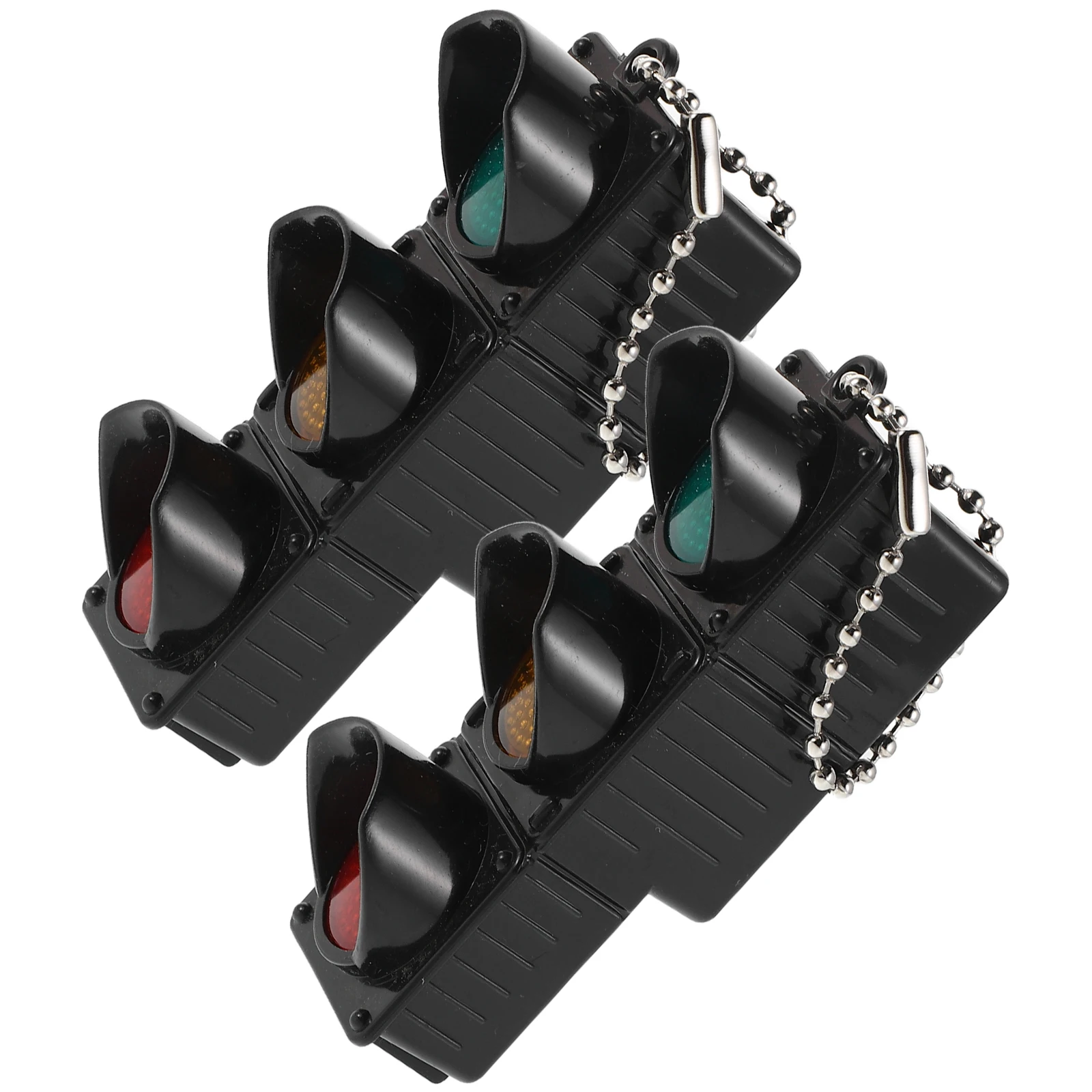 2 個のミニチュアシミュレーション信号機点滅デザイン子供の交通意識のための砂テーブルマイクロ風景装飾