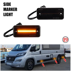 6PCS x Flashing LED Side Marker Light For Iveco Fiat Ducato Citroen Relay Peugeot Boxer Renault VOLVO