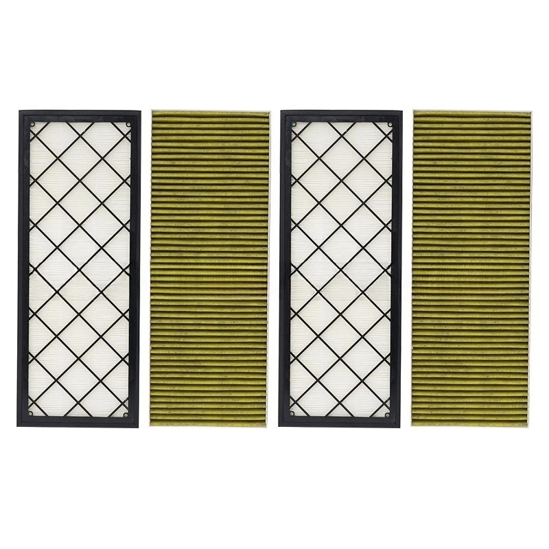 

4pcs Air Condition Filter Replacement 1658375-00-A with External Activated Carbon Smog Prevention,fit for Tesla Model Y 2021