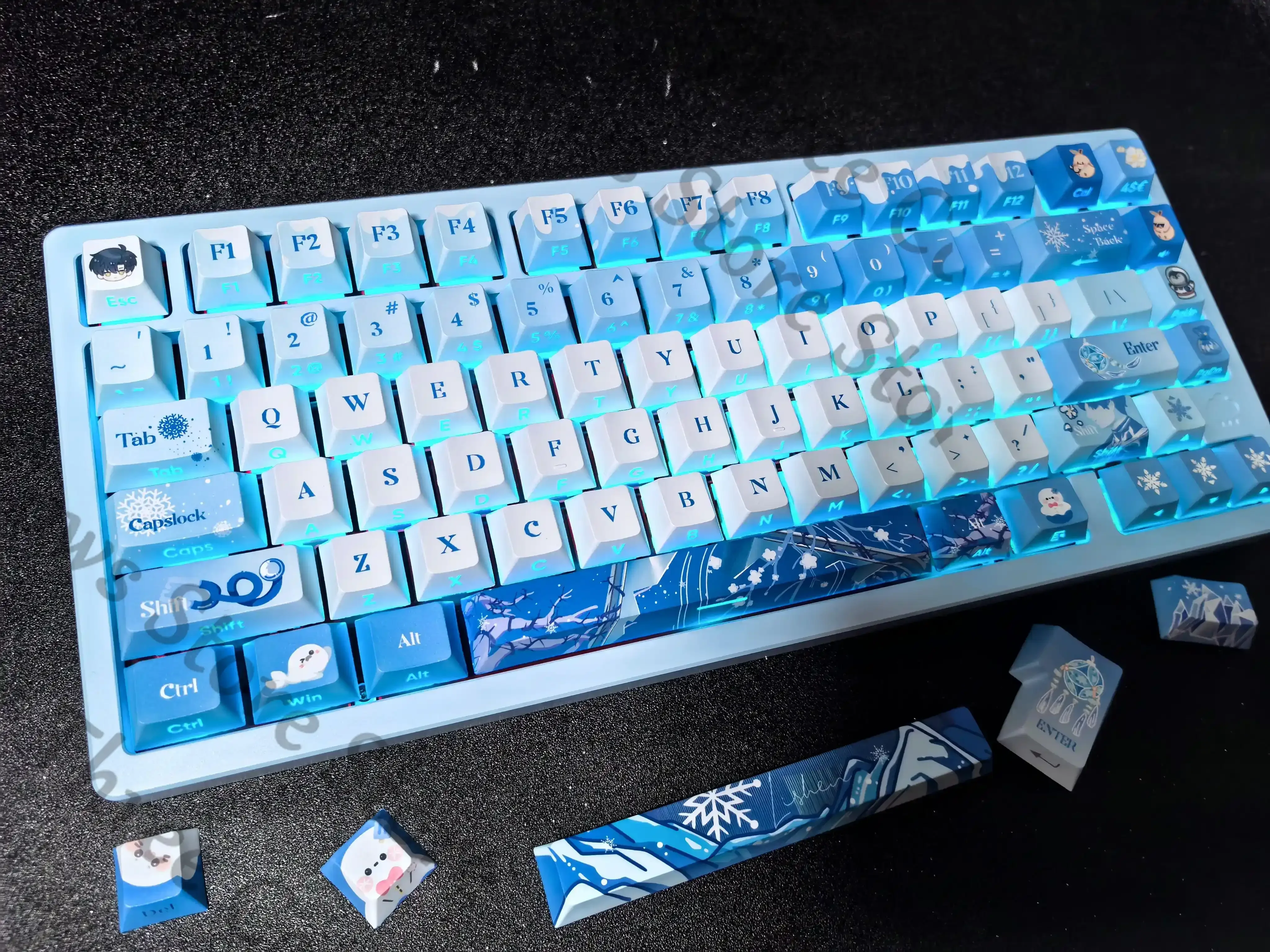 

Anime Love and Deepspace Zayne Cosplay Cartoon Original Keycap Accessory Keyboard Cap Halloween Collection Mascot Presell Gift