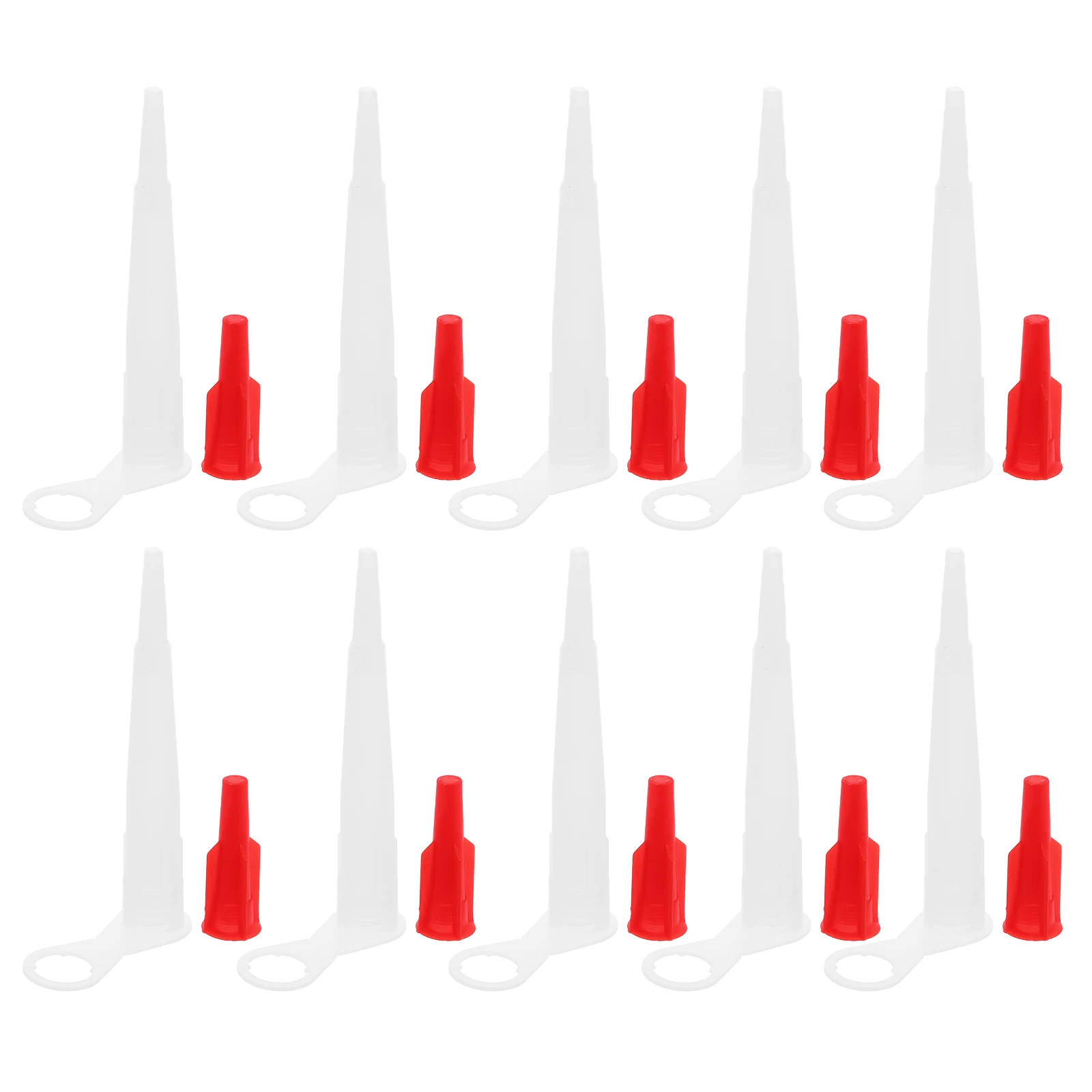 Zestaw 10 końcówek do fugowania, wielokrotnego użytku, narzędzie do uszczelniania, aplikator do wygładzania, do fug w ścianach i podłogach, plastikowe nakładki, trwały materiał ABS.
