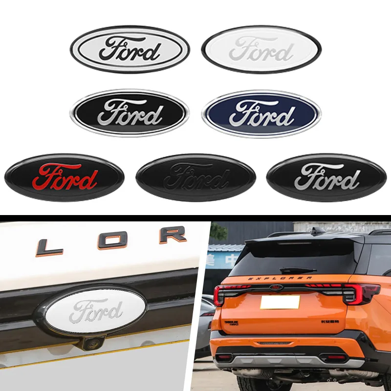 

Автомобильная передняя и задняя эмблема багажника, наклейка для Ford Focus Mondeo Edge Ecosport Ranger Fiesta Fusion Kuga, аксессуары