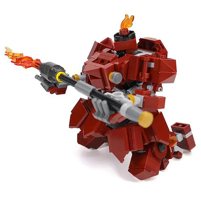 Moc Building Blocks Mechanical Model Samurai Mecha Technical Bricks DIY Assembly Construction Toys For Childr Holiday Gifts