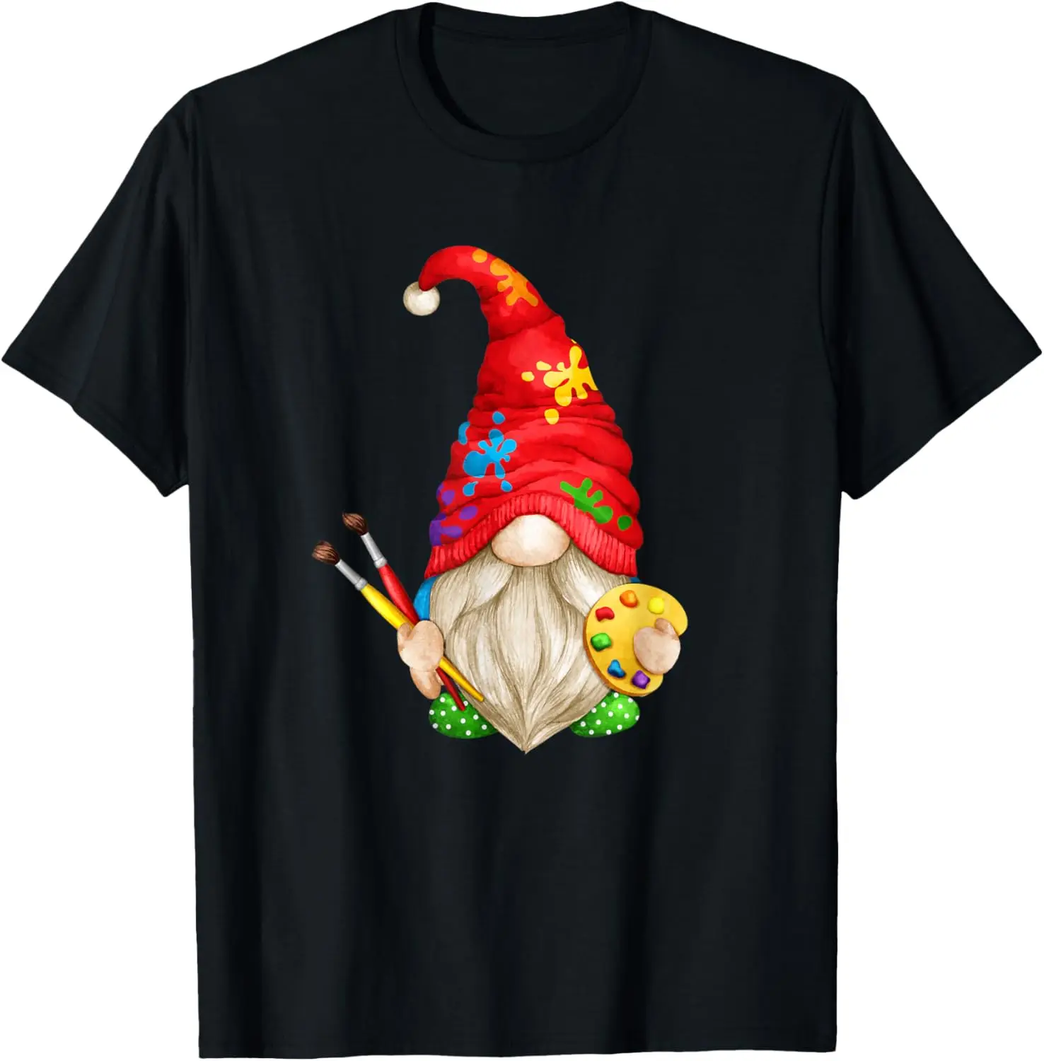 

Funny Painting Gnome For Artist Women Who Loves Painting T-Shirt