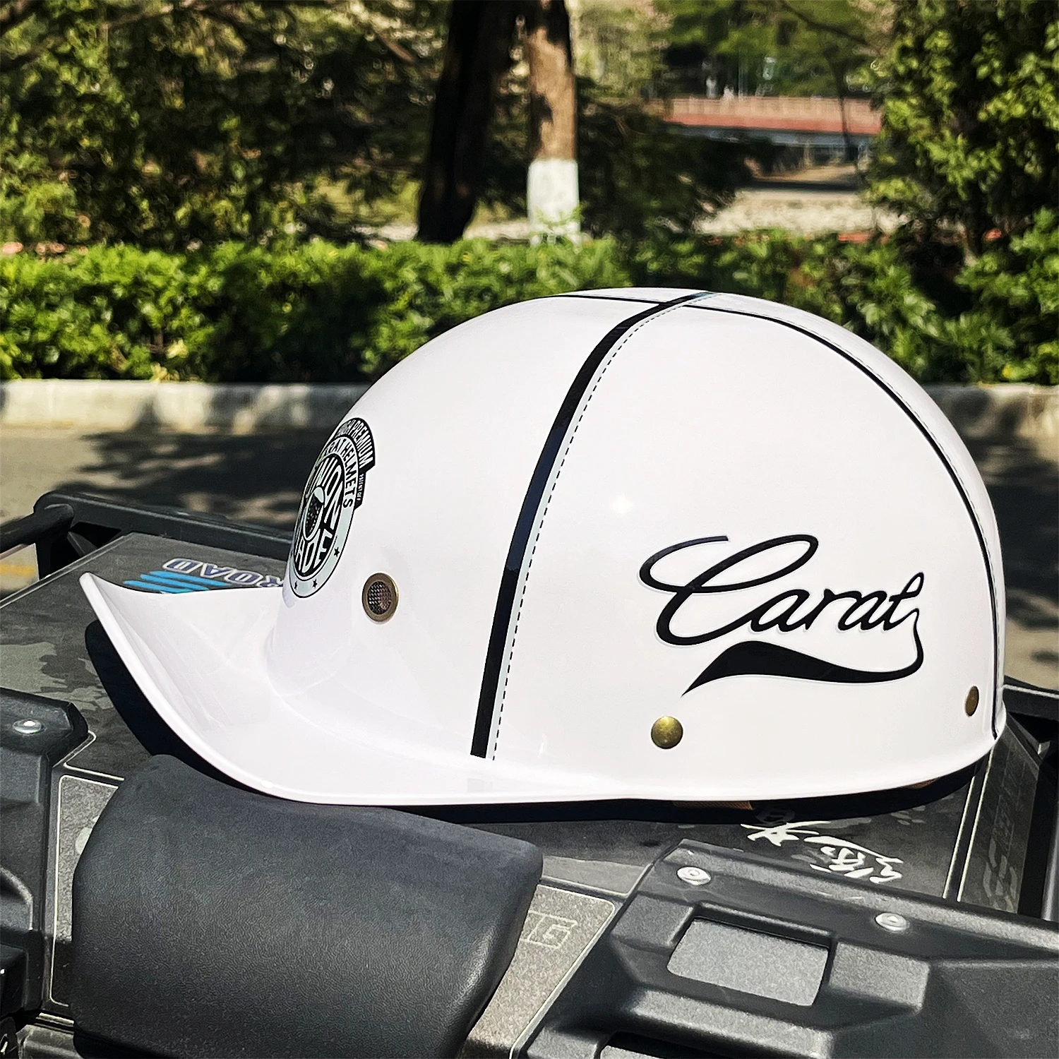 Summer Motorcycle Casque DS Baseball Cap Helmet Retro Helmets Vintage Open Face Scooter Cruiser Chopper Gangster