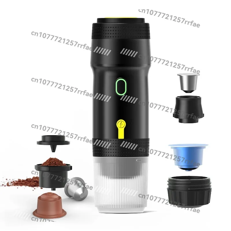 

High Quality 12v 220v Mini Automatic Espresso Portable Coffee Machine Portable Espresso Maker with Adaptor,car Charging Cable