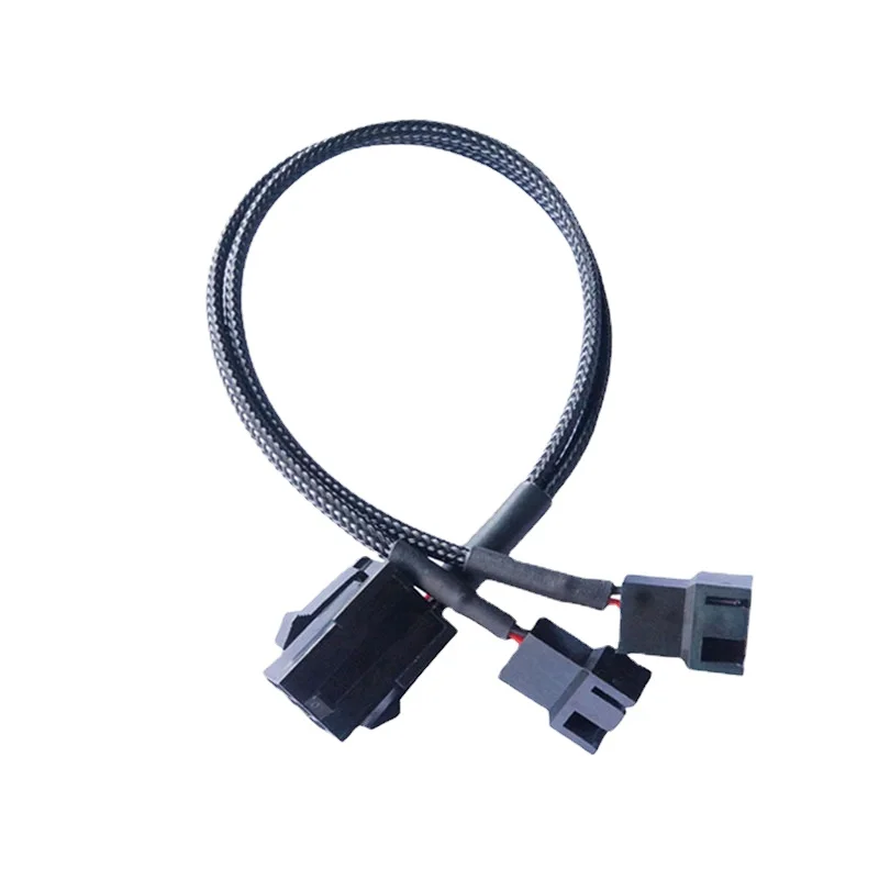 Refrigerador do computador Cooling Fan Splitter Cable, Cabo de alimentação Y para PC Case, 6 Pin PCI-E para 6x3Pin 4Pin, 3Pin para 6 Pin Masculino