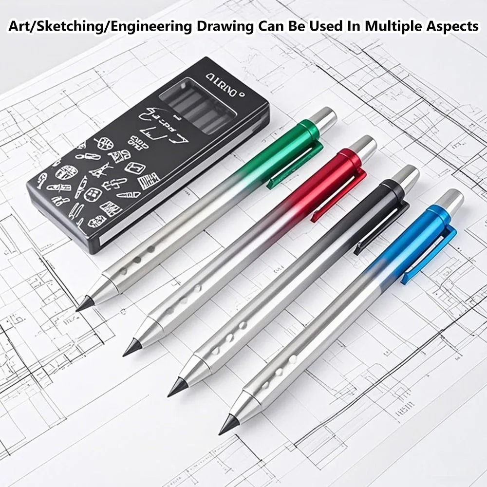 

Многофункциональный механический карандаш 5,0 мм, инженерный рисунок, гладкий письменный ведущий карандаш, грубая заправка, 2B, канцелярские принадлежности для карандашей