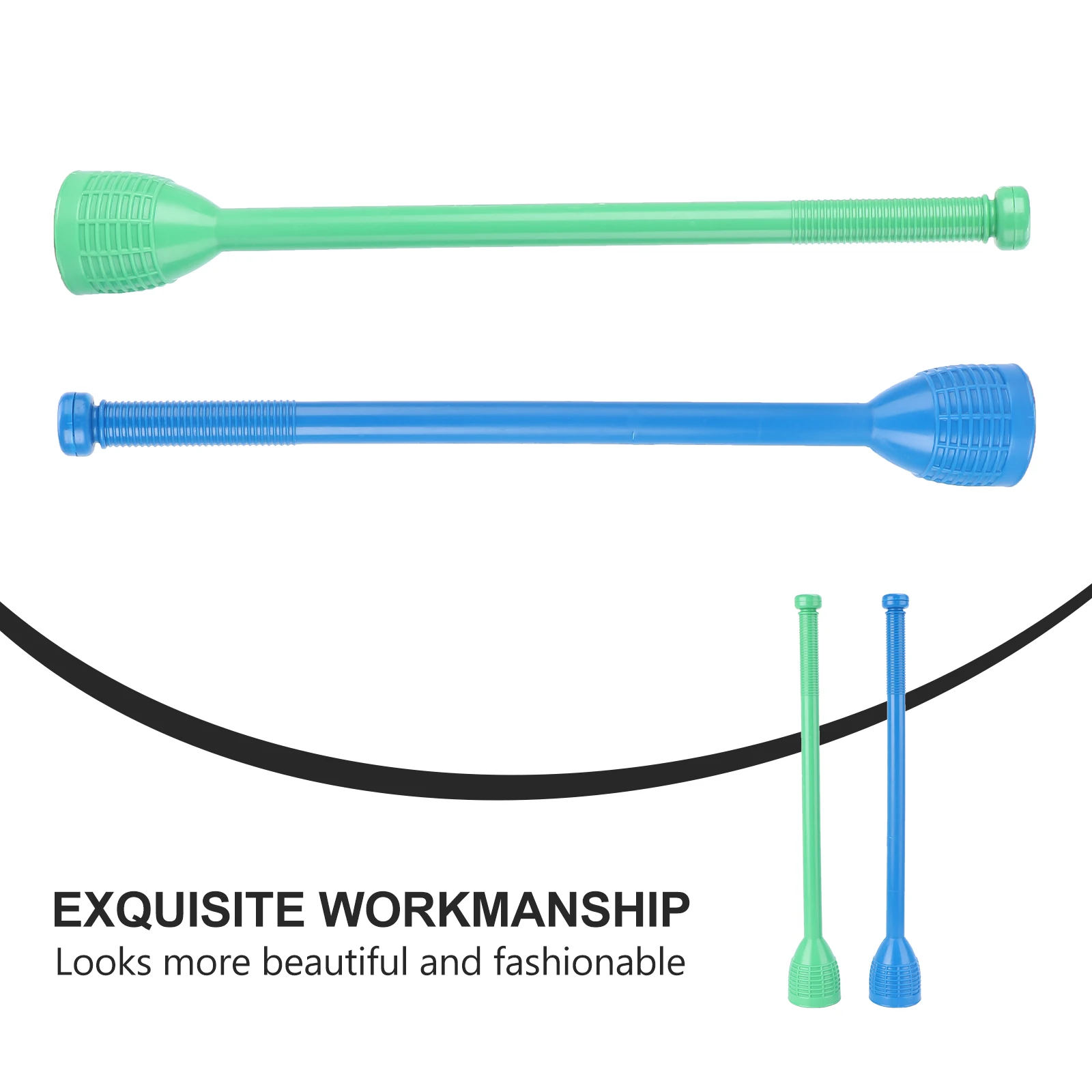 2pcs Snow Ball Thrower Stick Long Handle Pp Plastic Launcher For Winter Outdoor Snow Play Throwing Game Pool Water Fun Tool