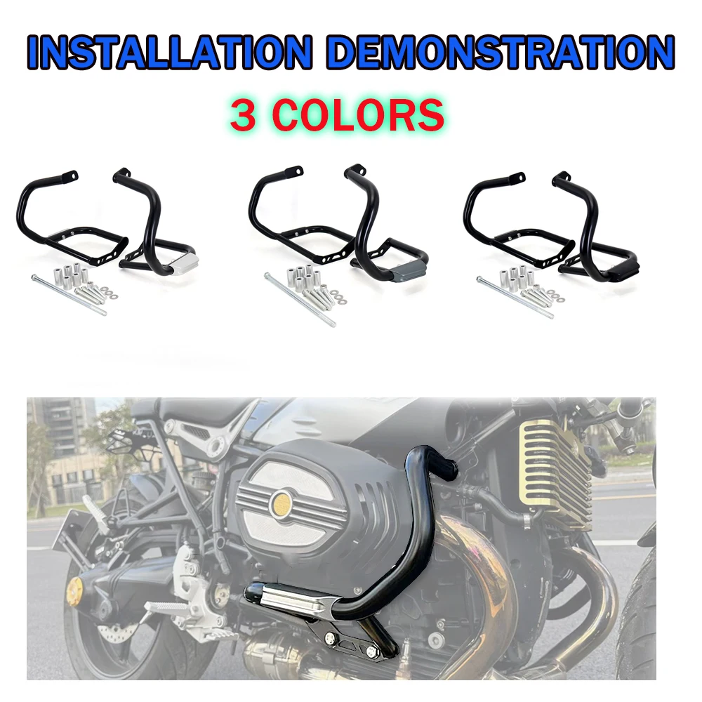 

For BMW R NINE T Racer R NINET Urban RNINET Scramble R ninet NineT Pure R9T Motorcycle Engine Guards Bumper Crash Bar Protector