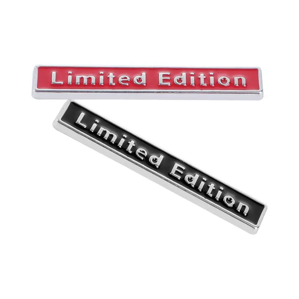 Square Bar Metal Badge Limited Edition Logo Auto Refitting Accessories 3D Car Sticker Car Styling Decal Motorcycle Stickers