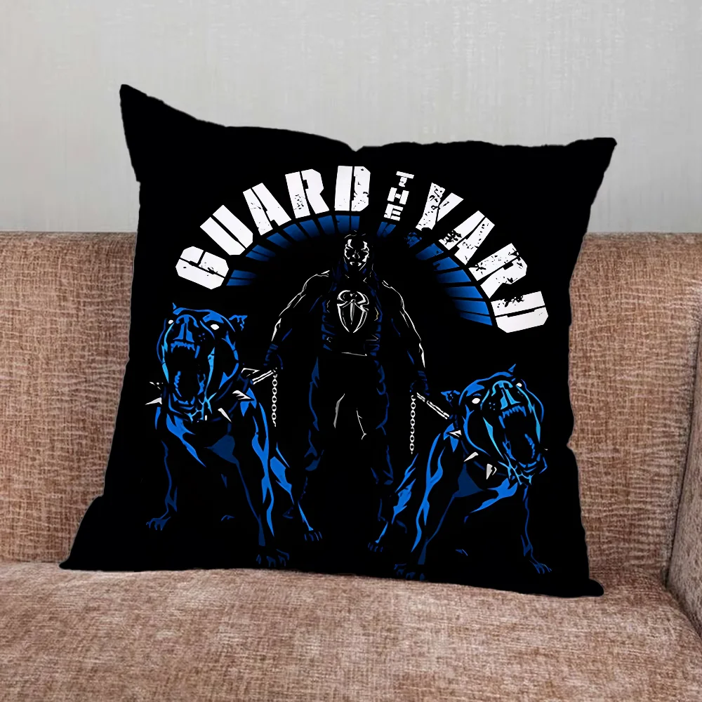 R-Roman R-Reigns Wrestler Poszewka na poduszkę do domu Sypialnia Samochód Biuro Dekoracja Pokój dzienny Sofa Poszewka na poduszkę Odpowiednia