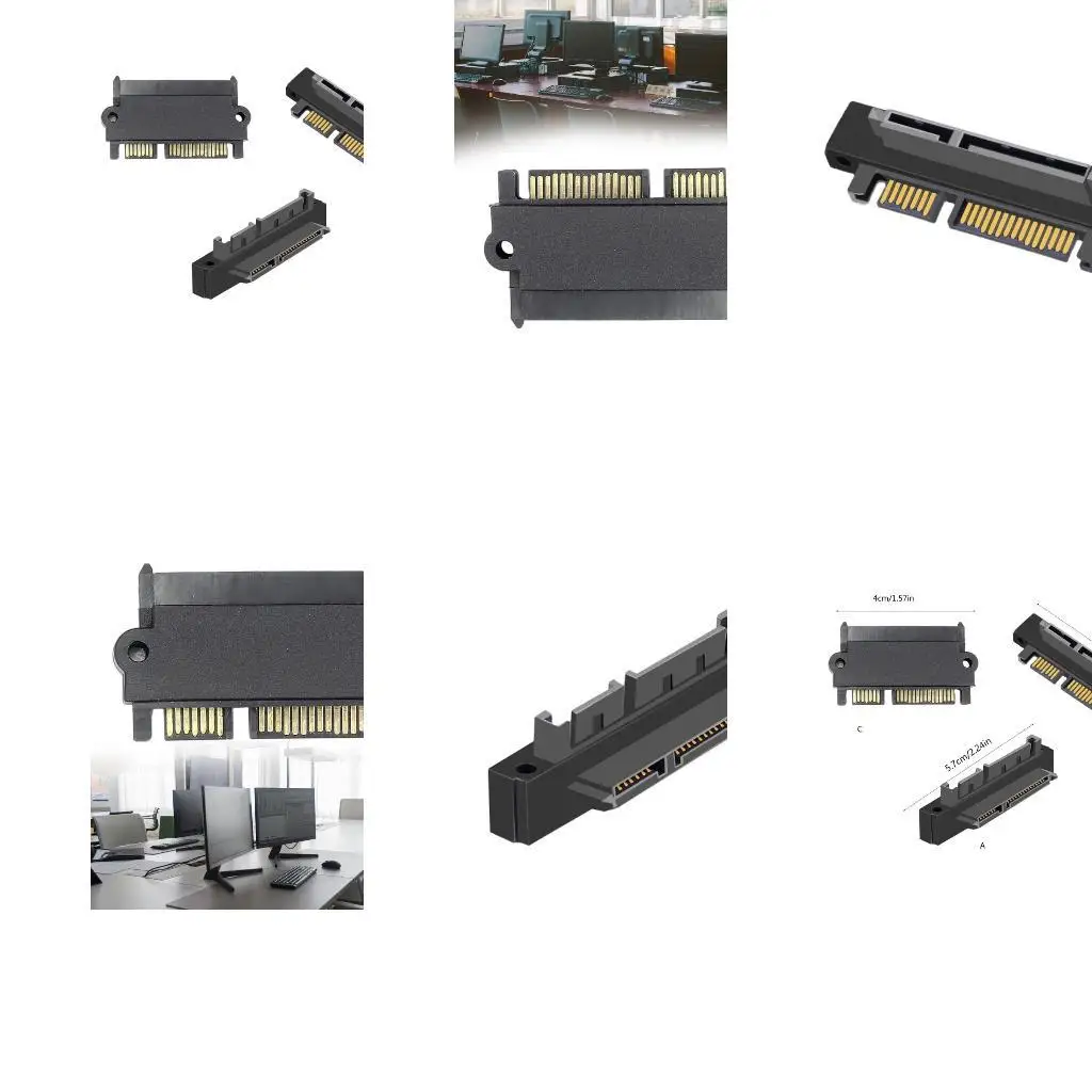 

Y1UB 90 DegreeSATA Male to Female Adapter Changer For 2.5inch/3.5Inch Hard Drive Connection 90 Degree up Angled Connectors